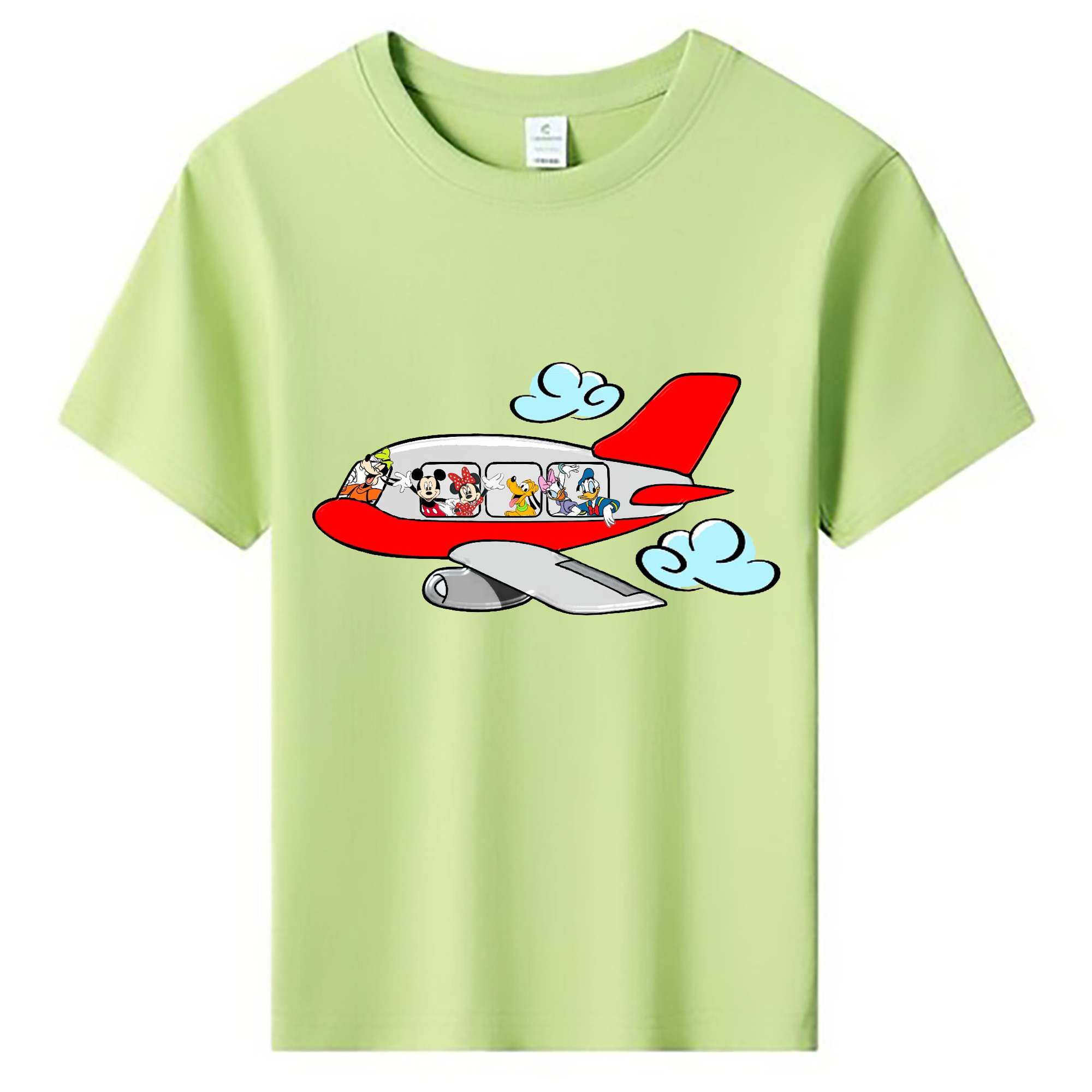 ミッキーマウス Mickey Mouse 綿100％キッズTシャツ（フロントプリント）